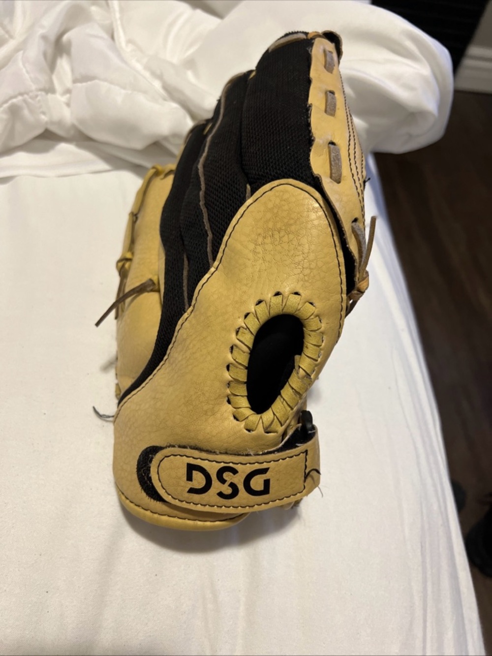DSG Yellow and Black Two-Tone Baseball Glove size 11.5
